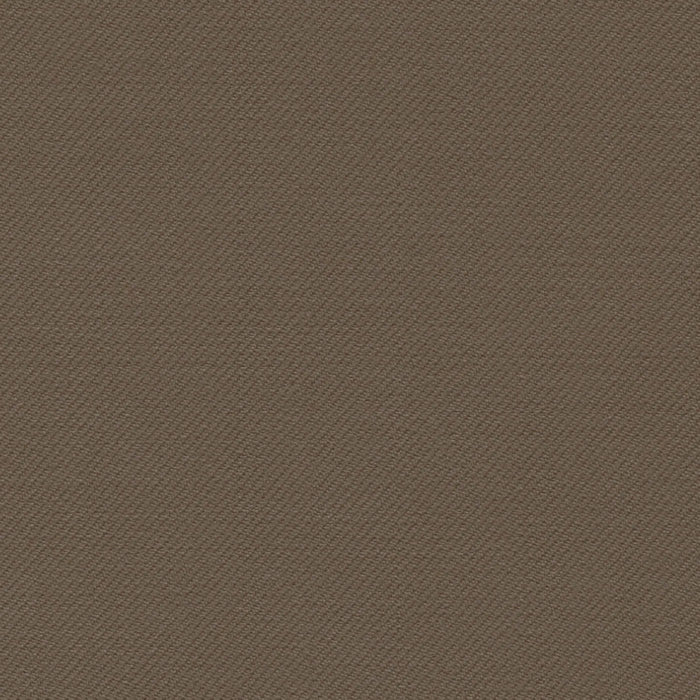 Coffee Solid Serge Super 140's All Wool Suiting By Holland & Sherry