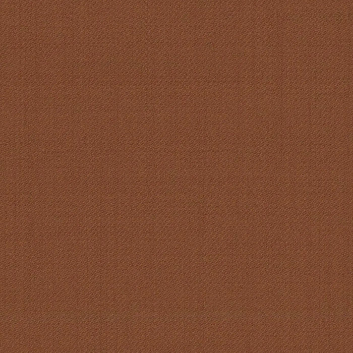 Terracotta Solid Serge Super 140's All Wool Suiting By Holland & Sherry