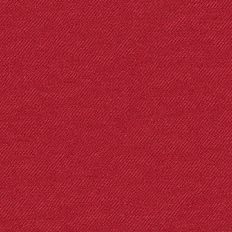 Bright Red Solid Serge Super 140's All Wool Suiting By Holland & Sherry