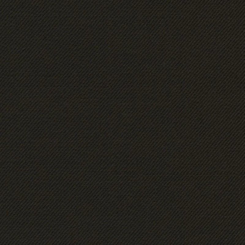 Dark Brown Solid Serge Super 140's All Wool Suiting By Holland & Sherry