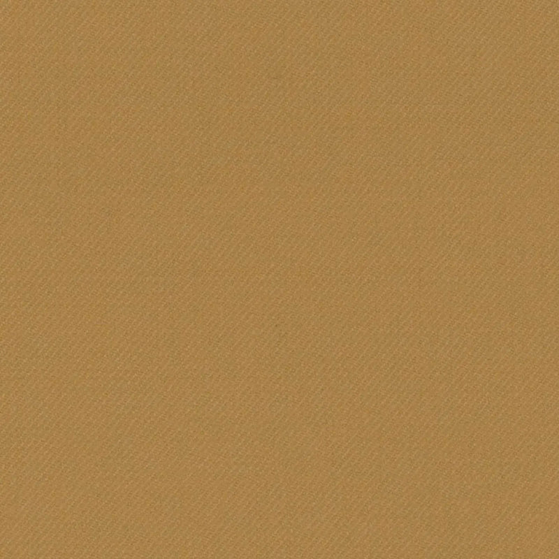 Gold Solid Serge Super 140's All Wool Suiting By Holland & Sherry