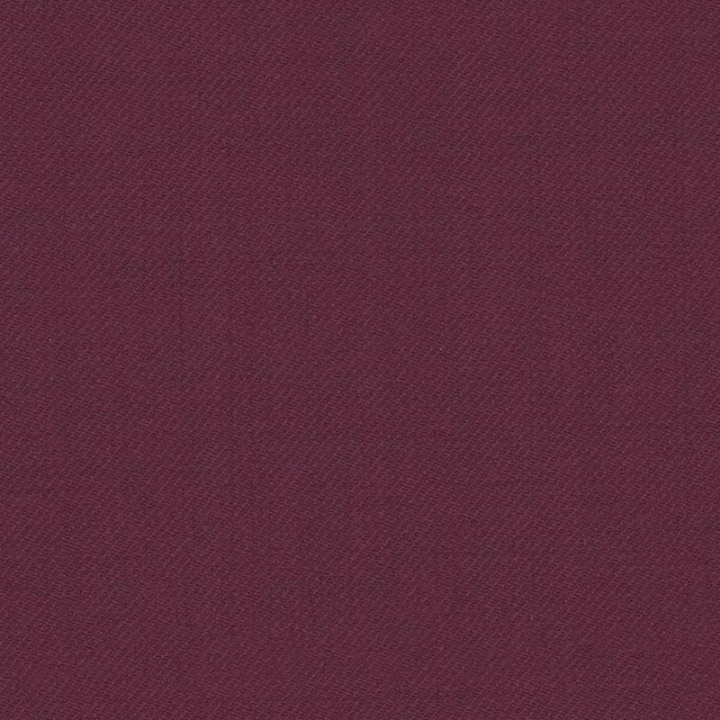 Dark Magenta Solid Serge Super 140's All Wool Suiting By Holland & Sherry