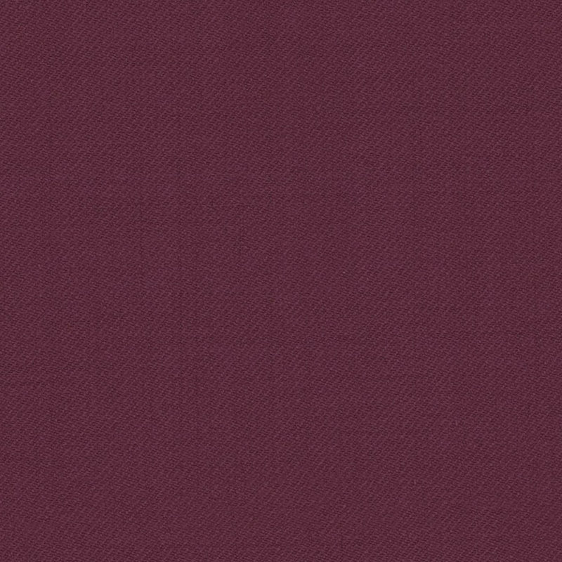 Dark Magenta Solid Serge Super 140's All Wool Suiting By Holland & Sherry