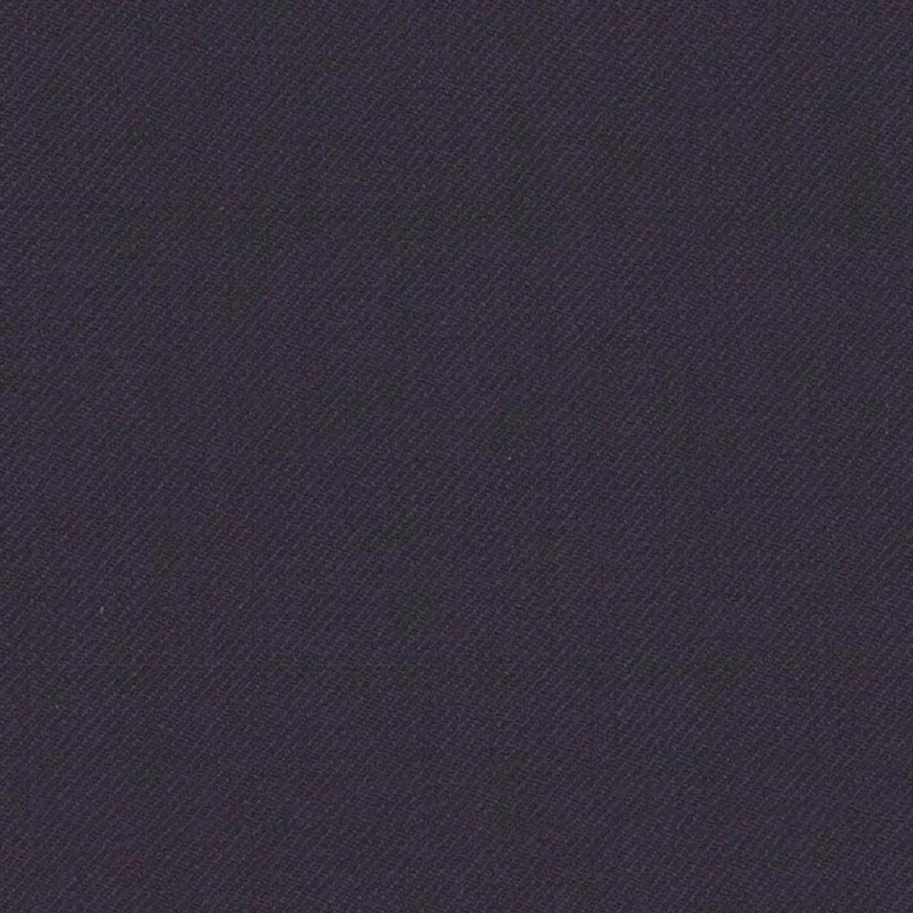 Plum Solid Serge Super 140's All Wool Suiting By Holland & Sherry