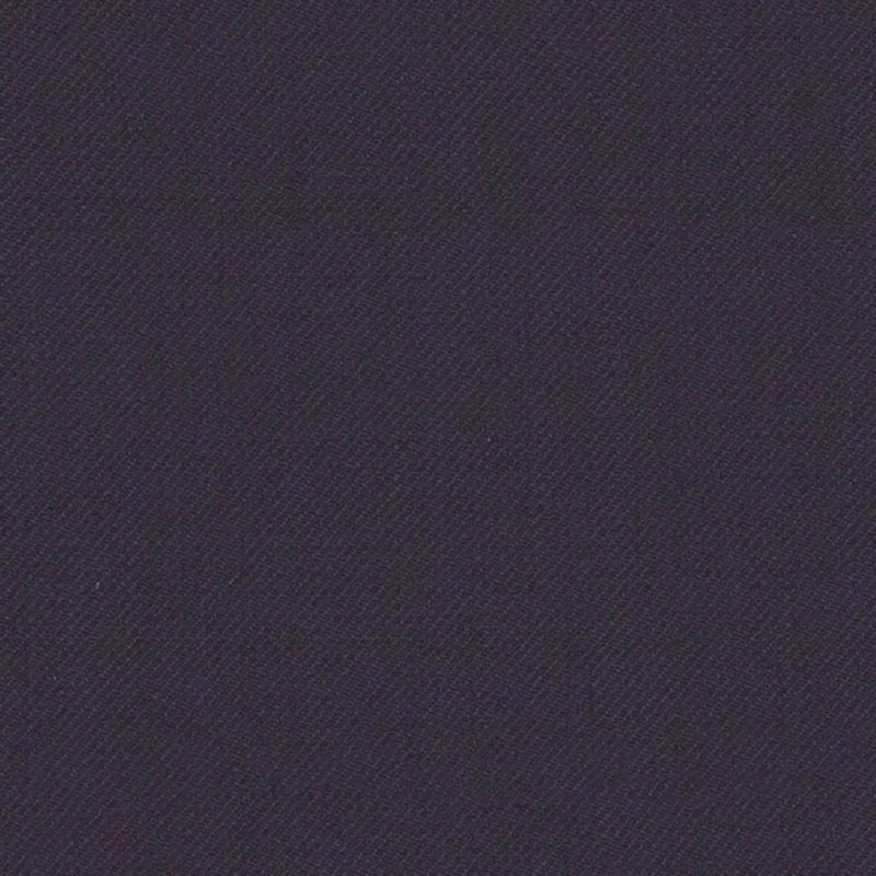 Plum Solid Serge Super 140's All Wool Suiting By Holland & Sherry