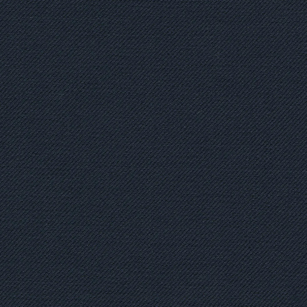 Dark Navy Solid Serge Super 140's All Wool Suiting By Holland & Sherry