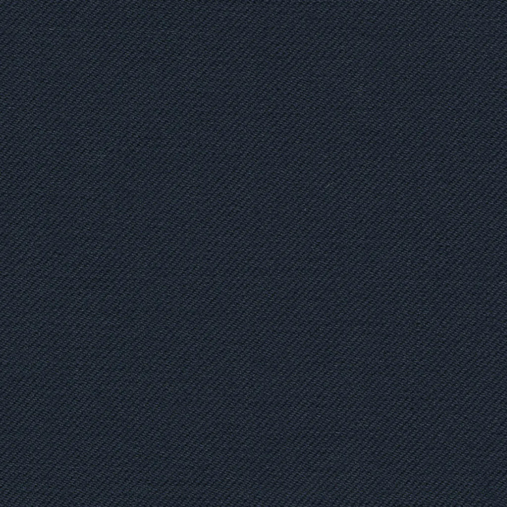 Dark Navy Solid Serge Super 140's All Wool Suiting By Holland & Sherry