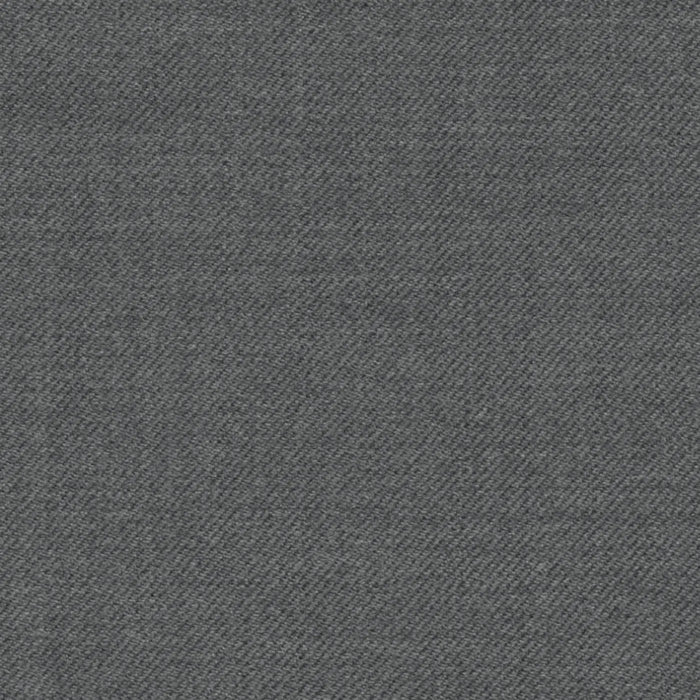 Grey Solid Serge Super 140's All Wool Suiting By Holland & Sherry