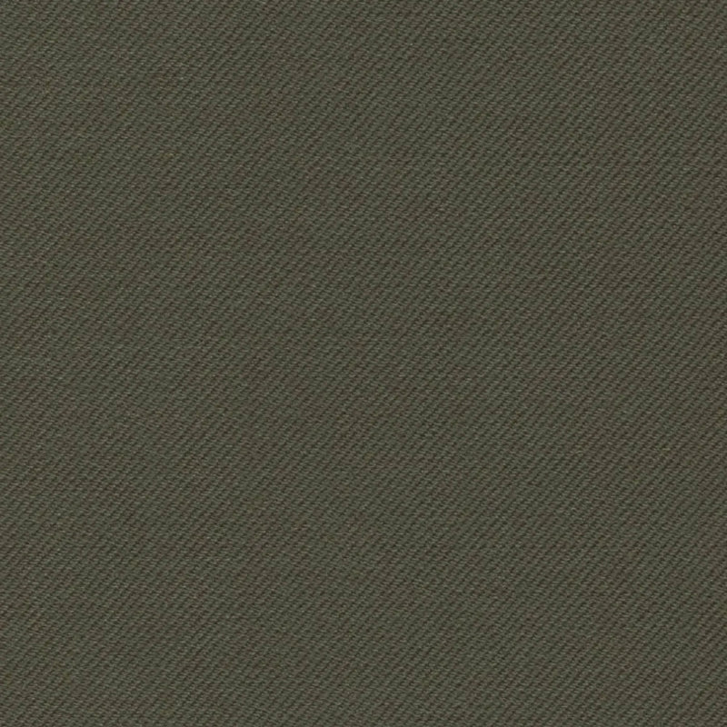 Olive Solid Serge Super 140's All Wool Suiting By Holland & Sherry