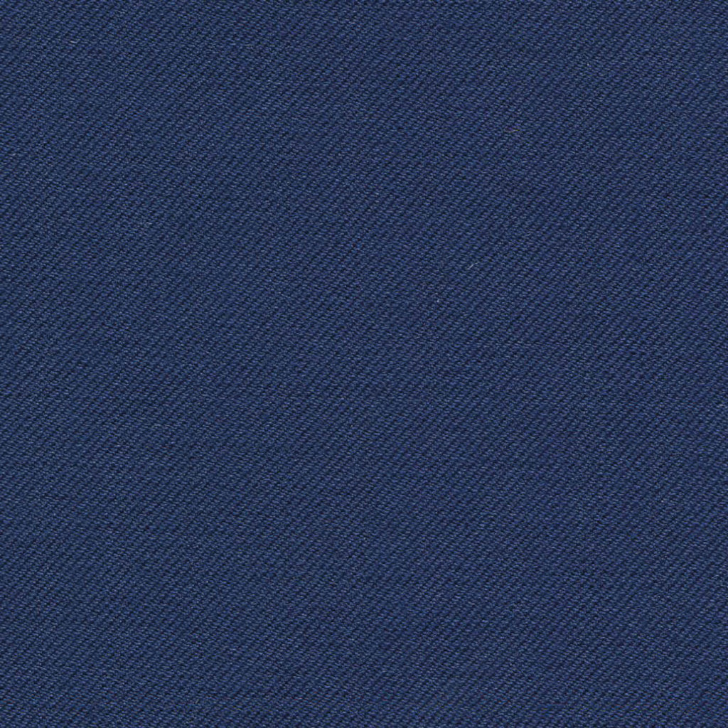 Dark Blue Solid Serge Super 140's All Wool Suiting By Holland & Sherry