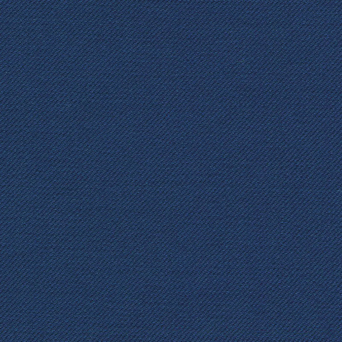 French Blue Solid Serge Super 140's All Wool Suiting By Holland & Sherry