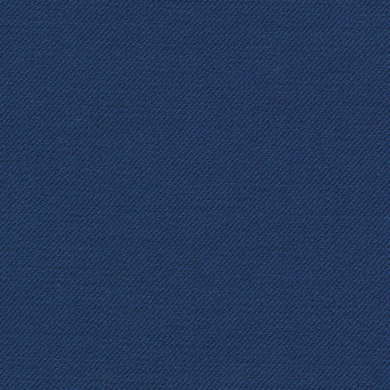 French Blue Solid Serge Super 140's All Wool Suiting By Holland & Sherry