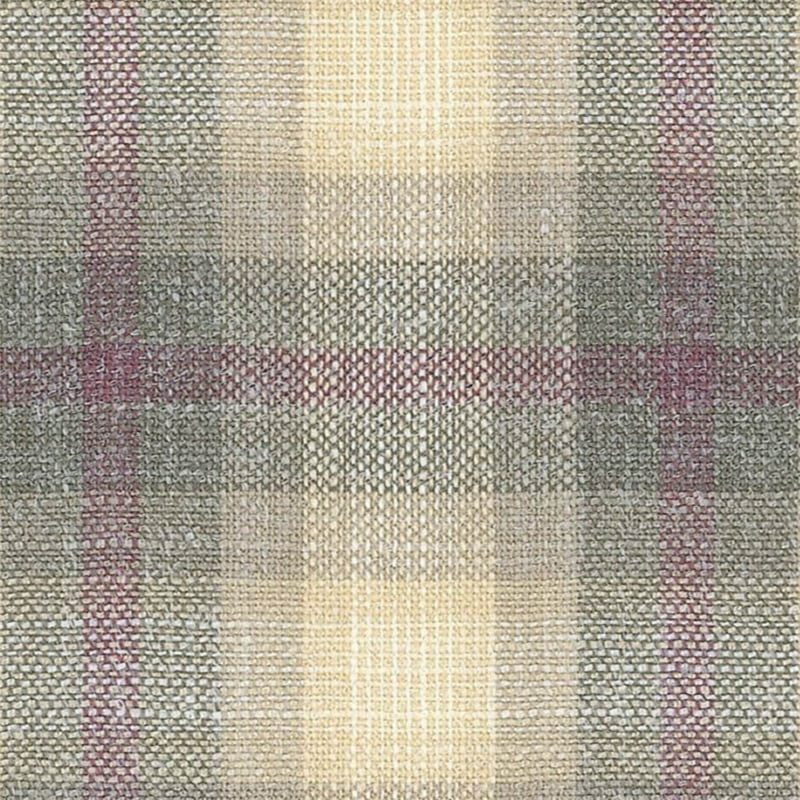 Cream and Mauve Diffused Plaid Check Wool, Silk & Linen Jacketing by Holland & Sherry