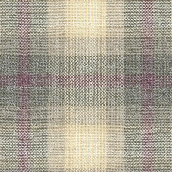 Diffused Check Textiles Cream and Mauve Diffused Plaid Check Wool, Silk & Linen Jacketing by ...