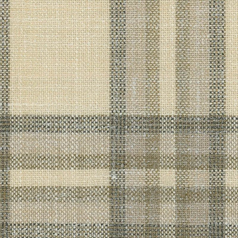 Sand and Taupe Block Plaid Check Wool, Silk & Linen Jacketing by Holland & Sherry