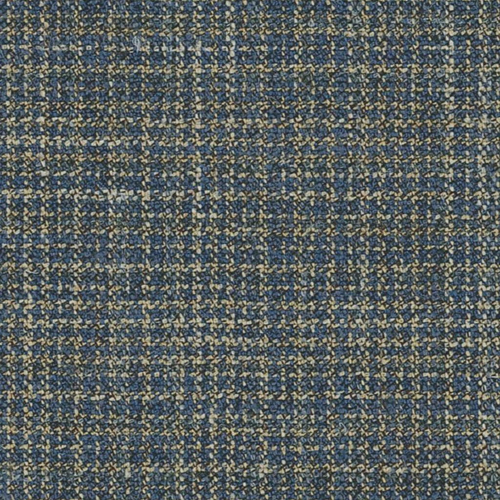 Tan and Navy Micro Design Check Jacketing by Holland & Sherry