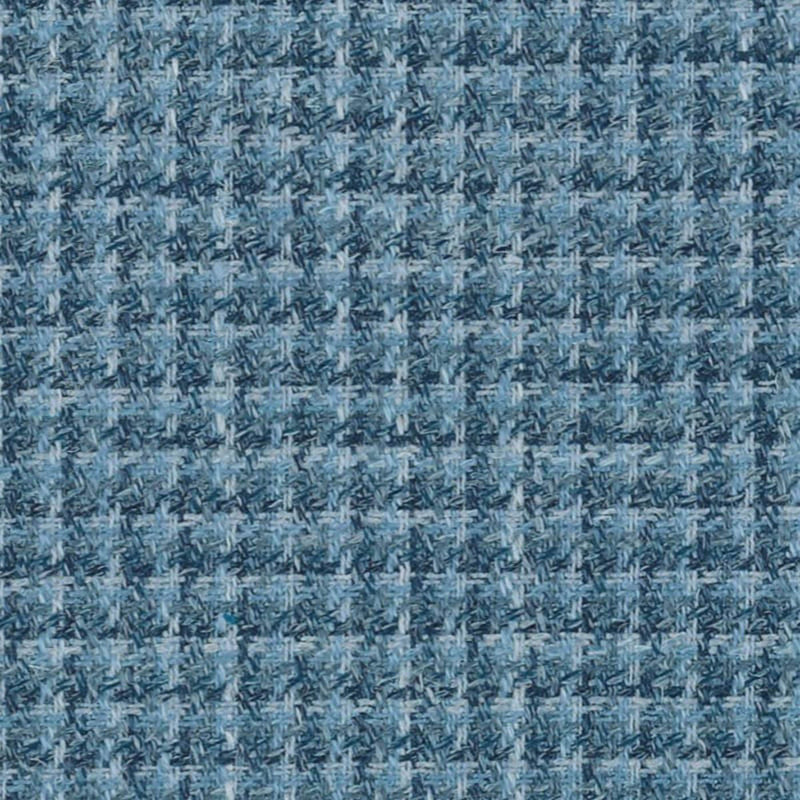 Light Blue Micro Design Check Wool, Silk & Linen Jacketing by Holland & Sherry