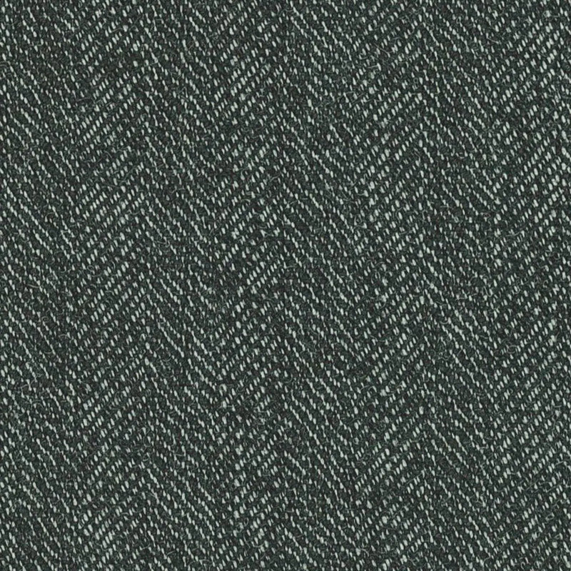 Medium Grey Herringbone Worsted Wool Tweed By Holland & Sherry