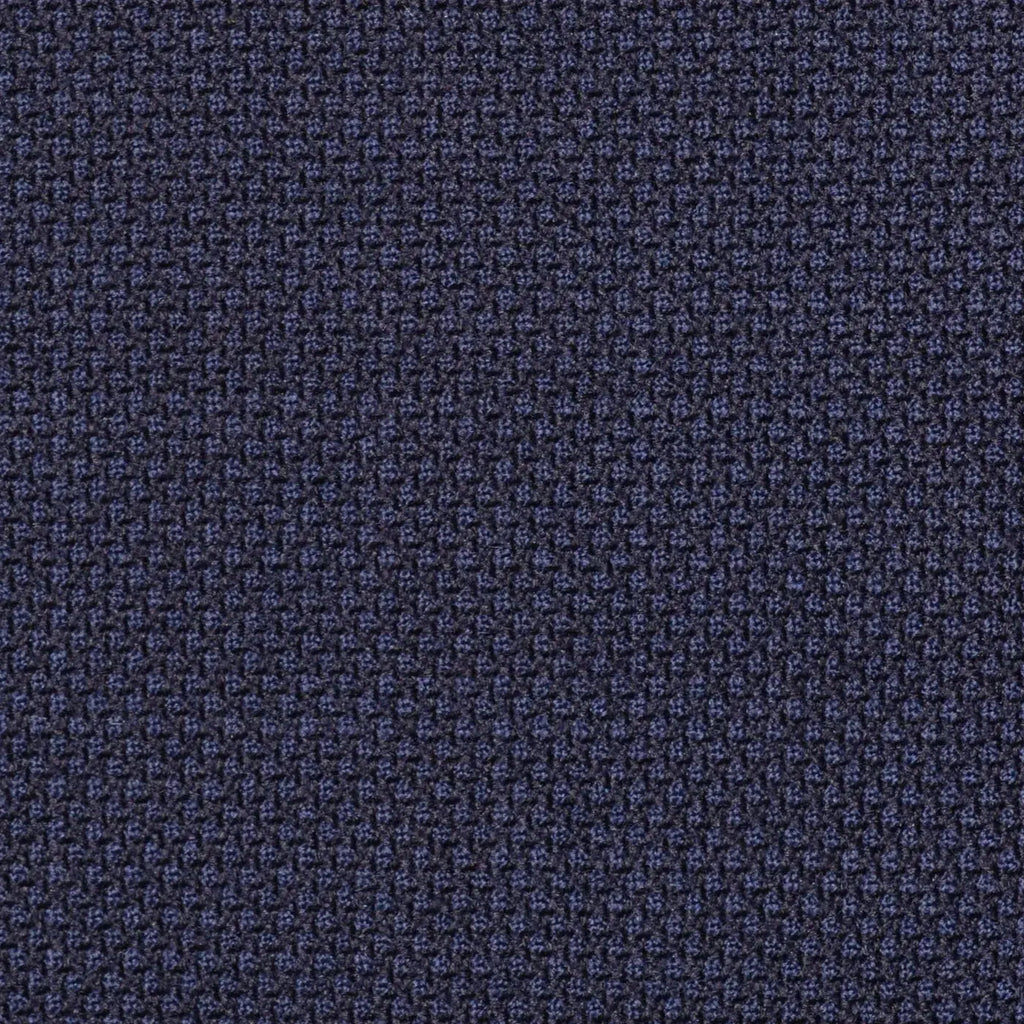Dark Navy Blue Birdseye Super 100's All Wool Suiting By Holland & Sherry