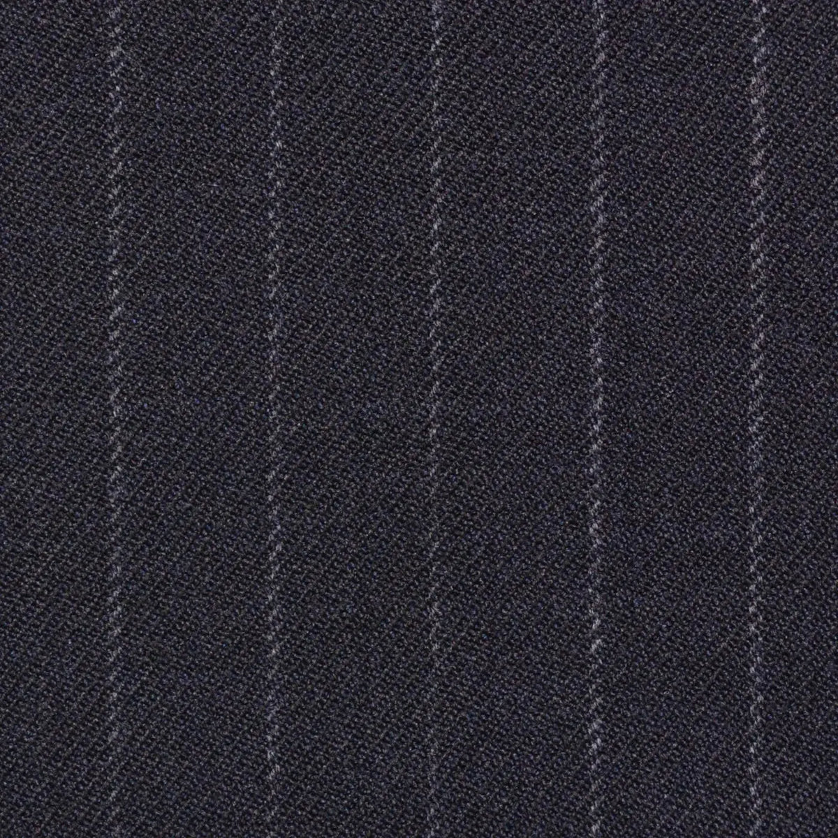 Navy Blue Chalk Stripe Super 100's All Wool Suiting By Holland & Sherry