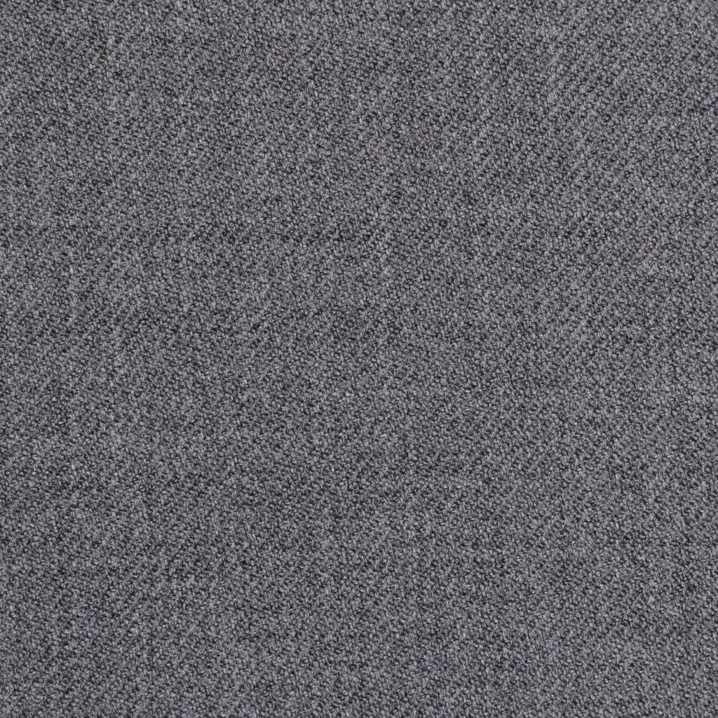 Medium Grey Plain Twill Super 100's All Wool Suiting By Holland & Sherry