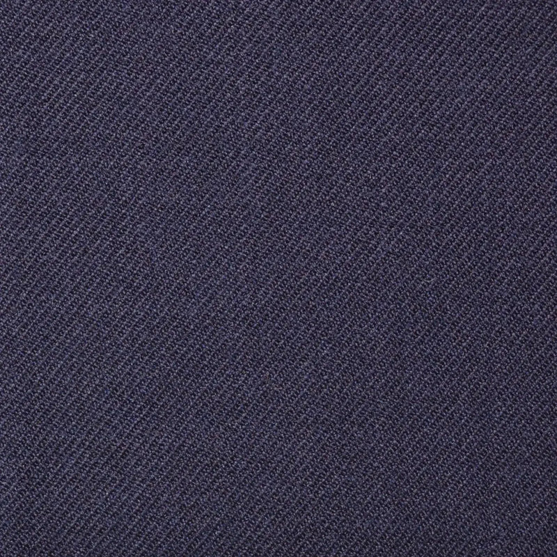 Dark Navy Blue Plain Twill Super 100's All Wool Suiting By Holland & Sherry