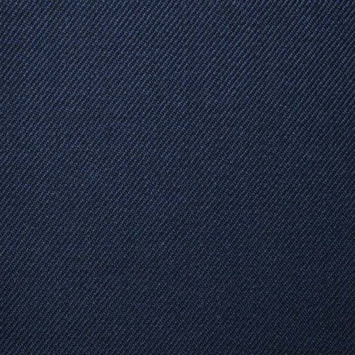 Dark Navy Blue Plain Twill Super 100's All Wool Suiting By Holland & Sherry Yorkshire Fabric