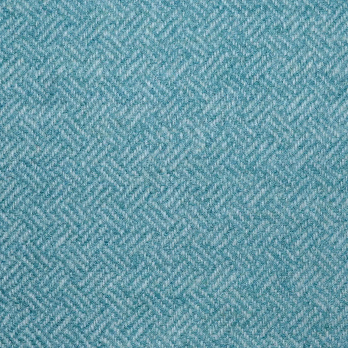 Jade Green All Wool Geo Parquet Weave Coating