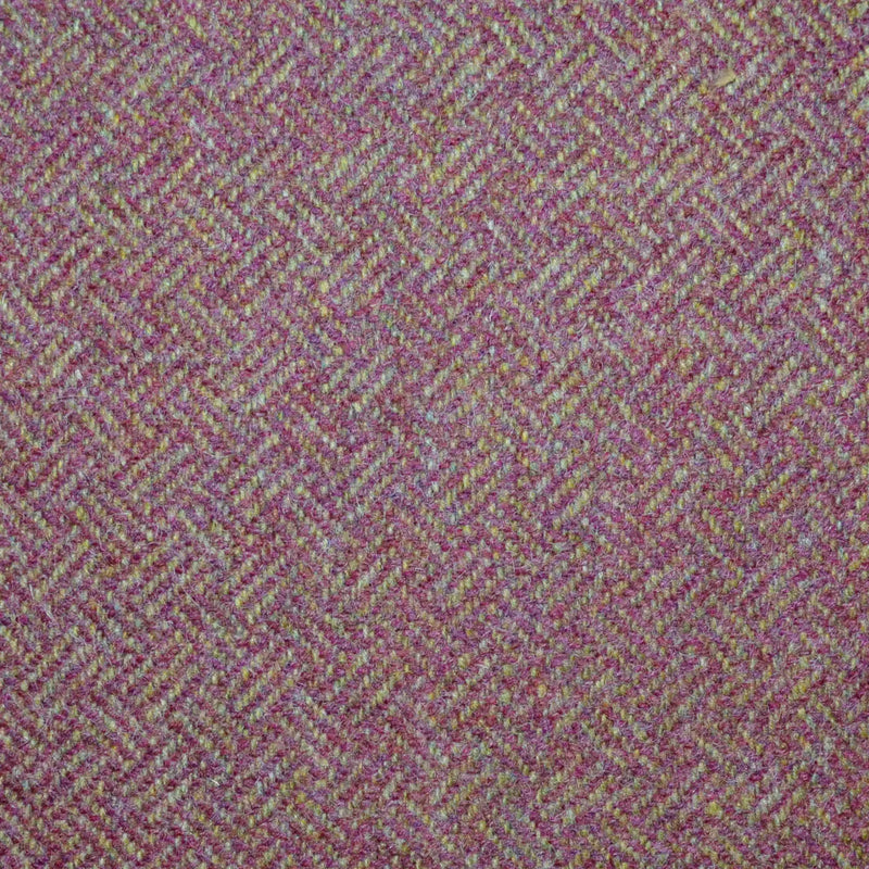 Rhubarb All Wool Geo Parquet Weave Coating