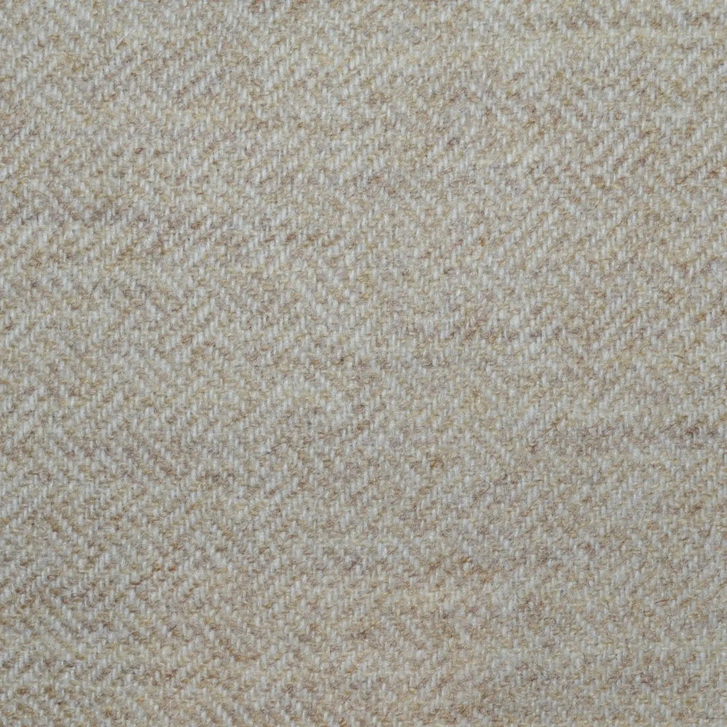 Natural All Wool Geo Parquet Weave Coating