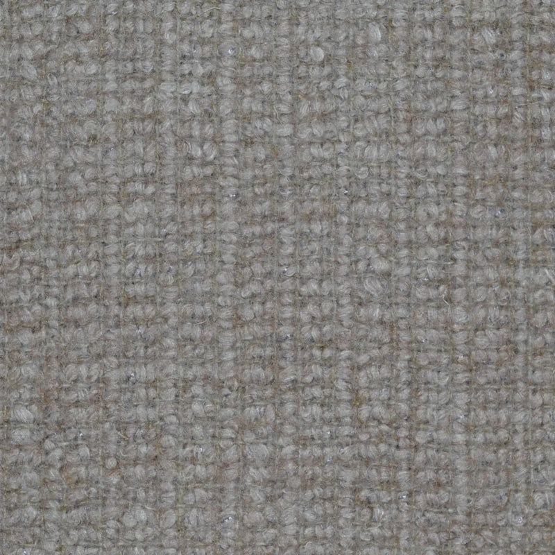 eige & Ecru Muted Check Wool & Linen Boucle Coating