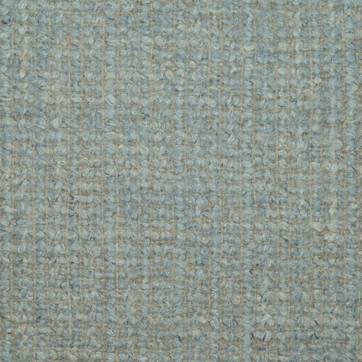 Light Green, Beige & Ecru Muted Check Wool & Linen Boucle Coating