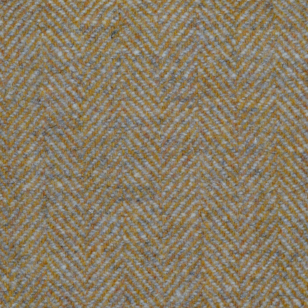 Barley and Ecru/Grey Herringbone All Wool Tweed