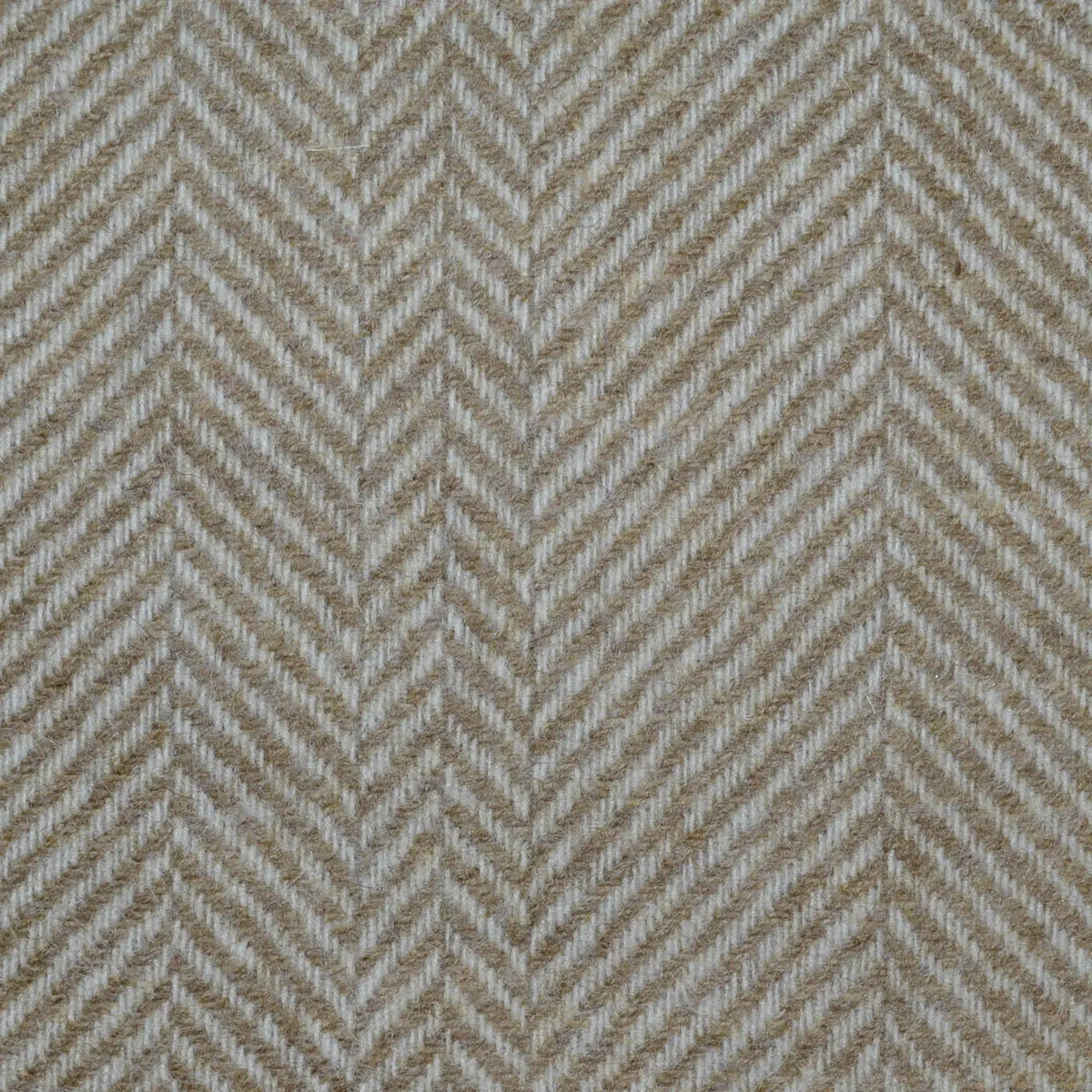 Barley and Ecru Multi Width Herringbone All Wool Coating