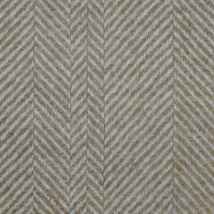 Barley and Ecru Multi Width Herringbone All Wool Coating
