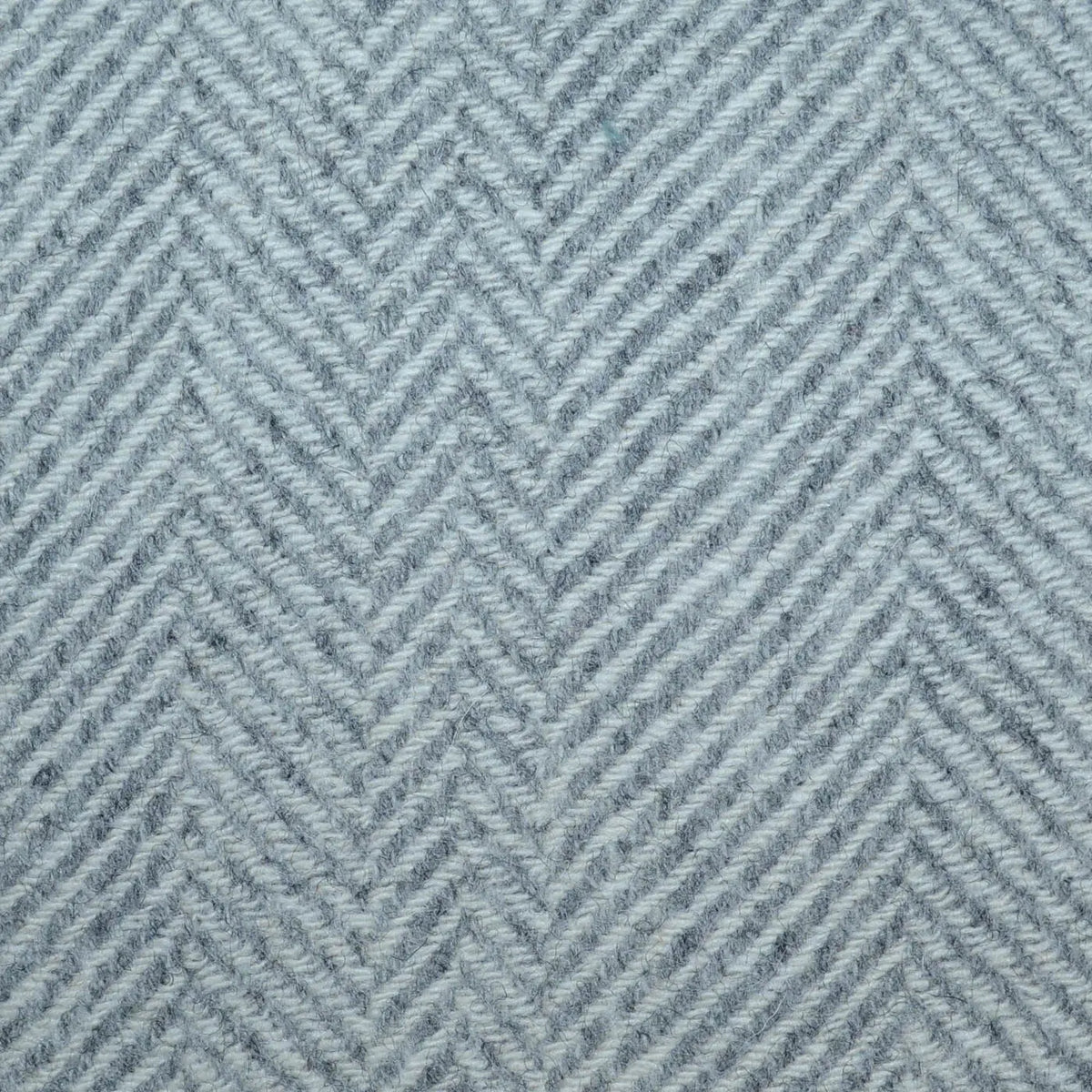 Silver Grey and White Multi Width Herringbone All Wool Coating