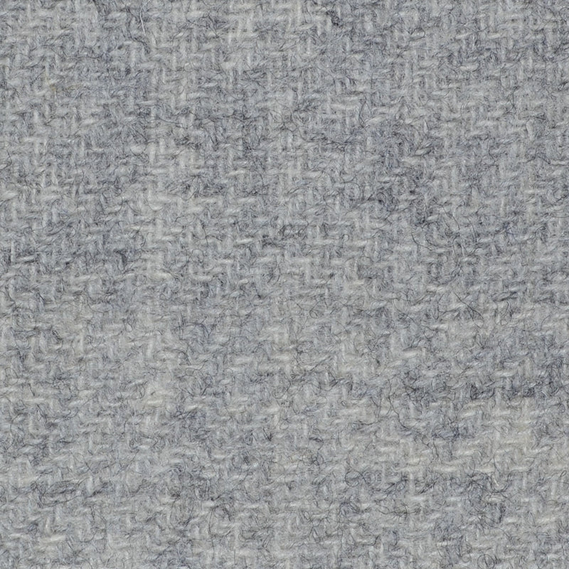 Silver Grey Plain Shetland Tweed - 95cms