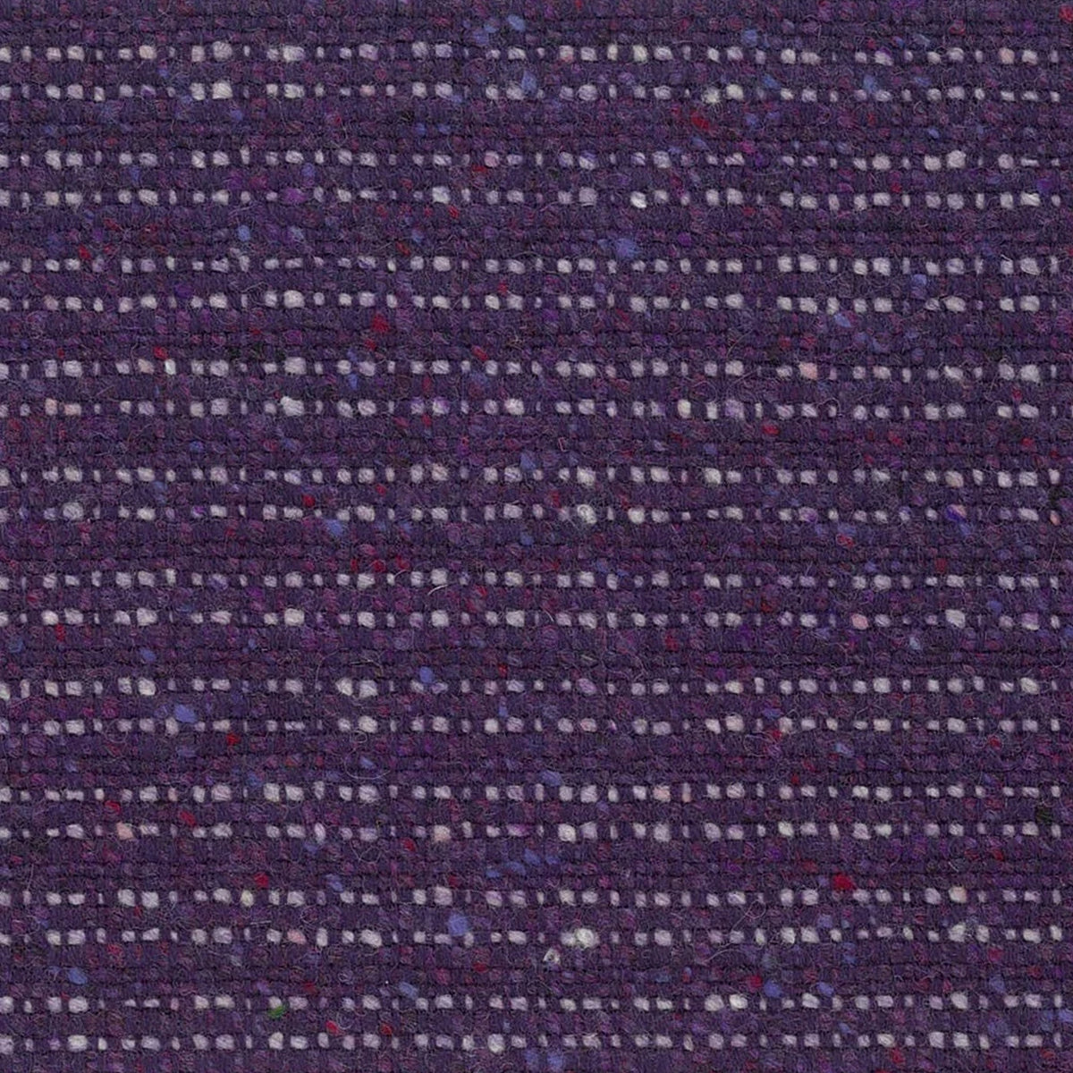 Purple Split Tramline Weave Wool Tweed
