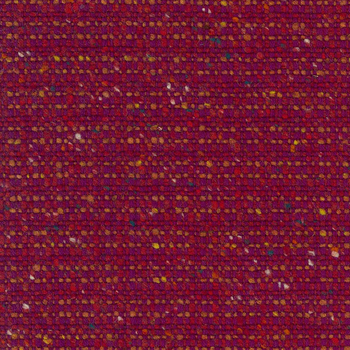 Red Split Tramline Weave Wool Tweed