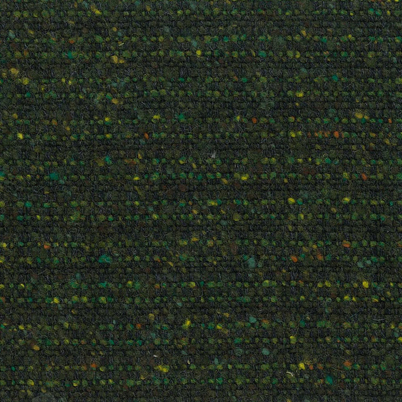 Dark Green Split Tramline Weave Wool Tweed
