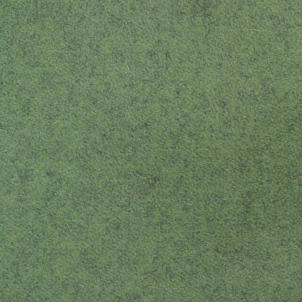 Light Marl Green Melton Wool Coating