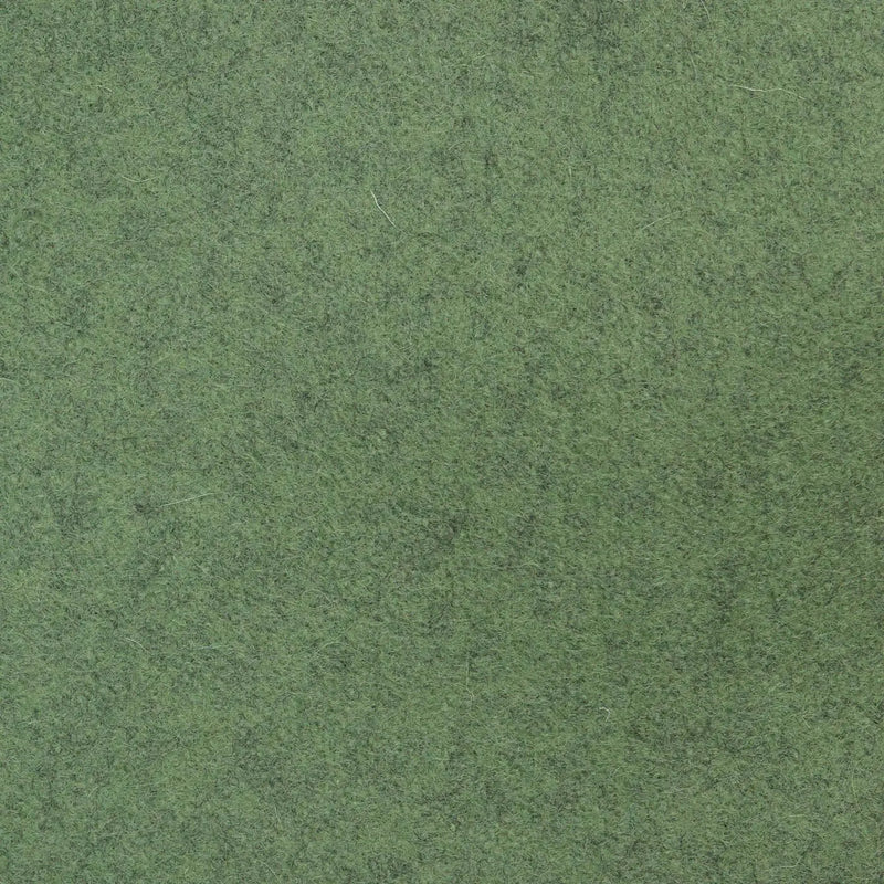 Light Marl Green Melton Wool Coating