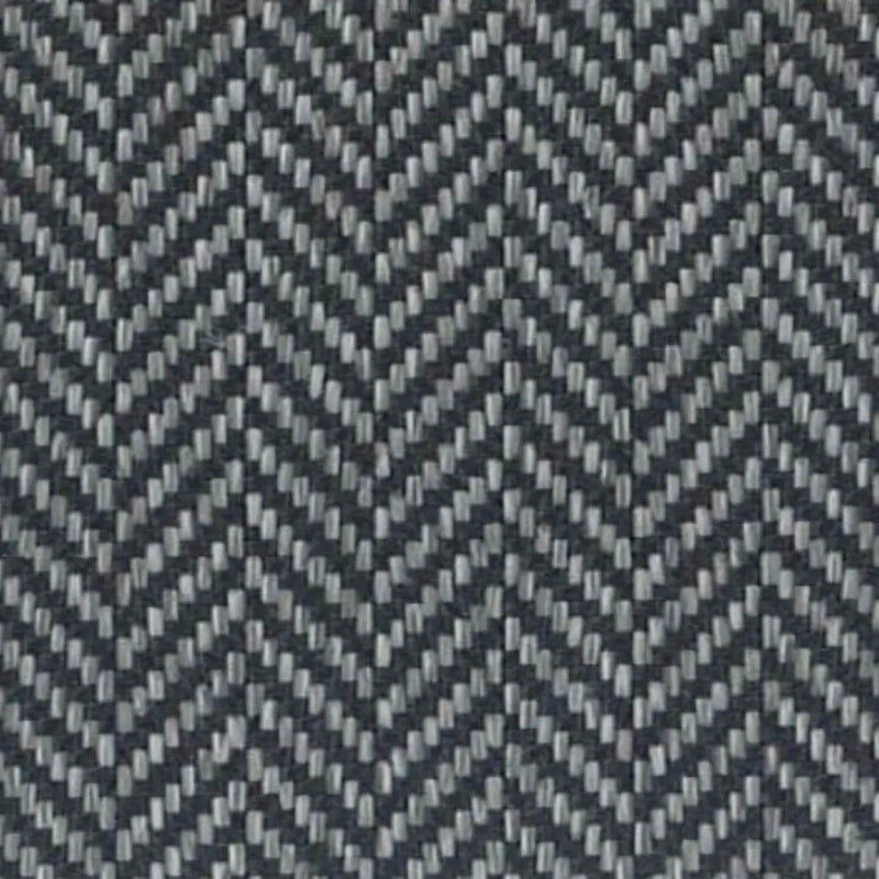 Smoke Grey & Silver Classic Herringbone Upholstery