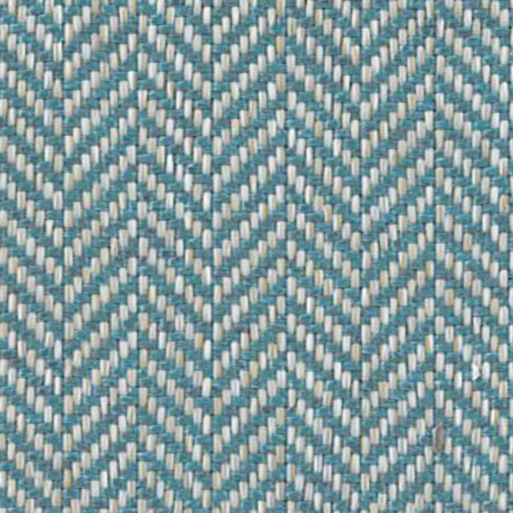 Lake Blue & Silver Classic Herringbone Upholstery