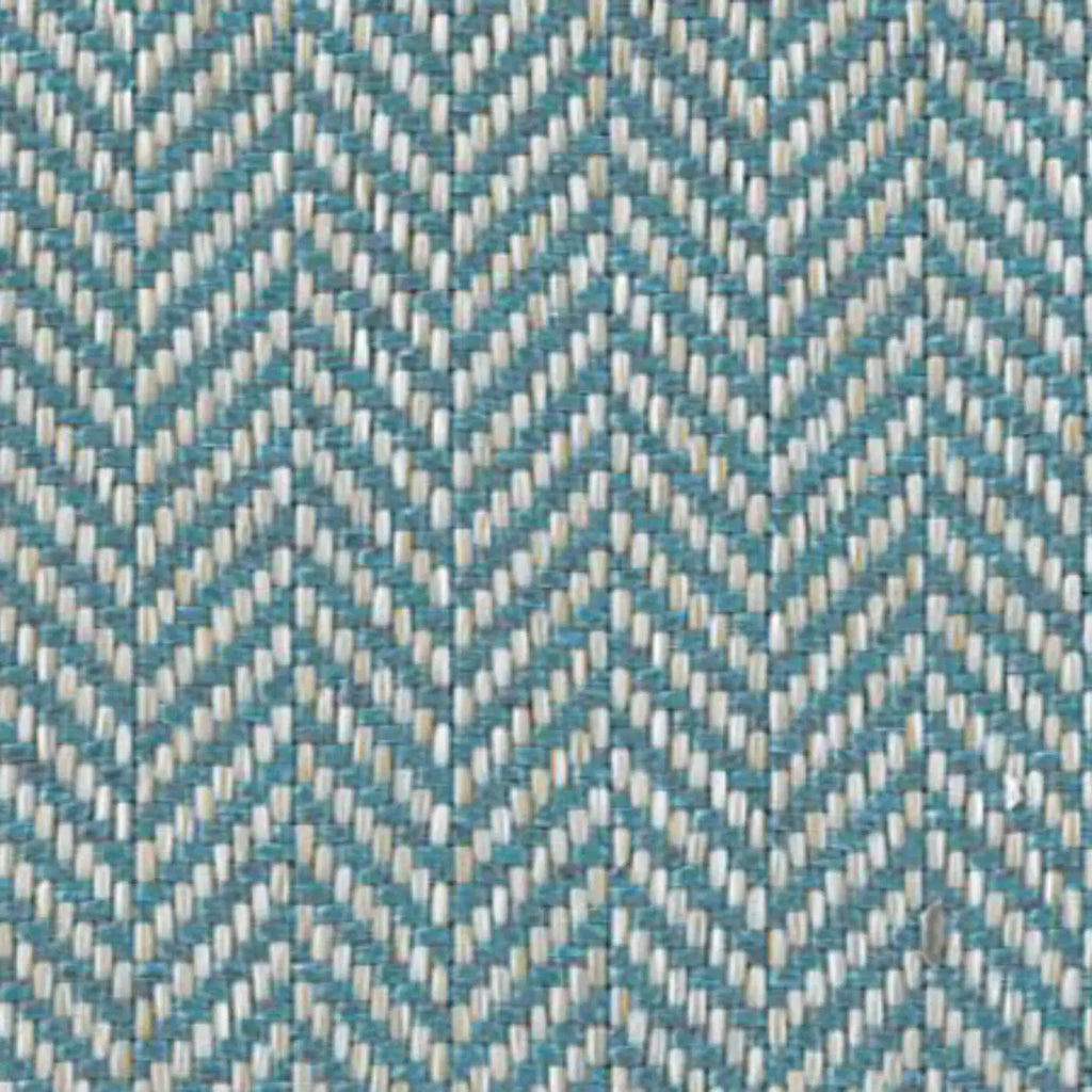 Lake Blue & Silver Classic Herringbone Upholstery