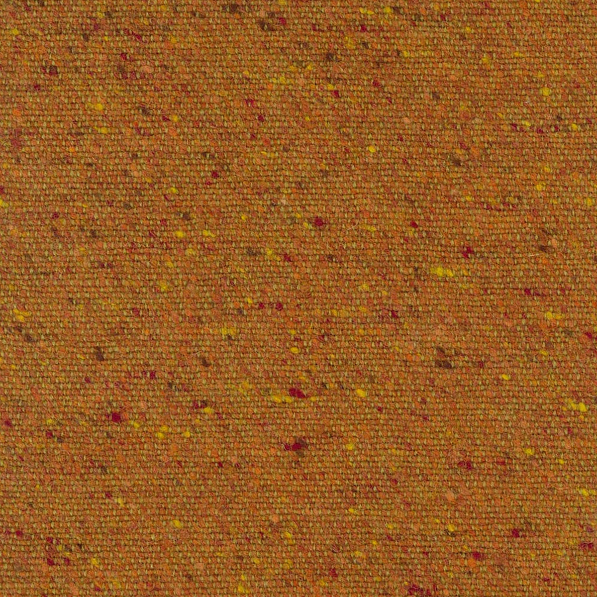 Orange Speckled Wool Donegal Tweed