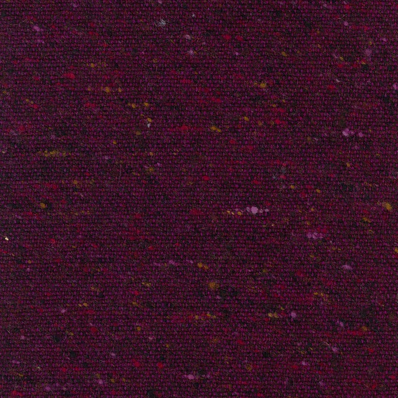 Burgundy Speckled Wool Donegal Tweed