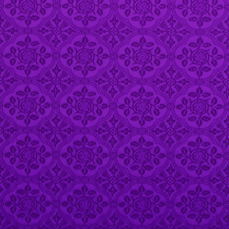 Violet Rose and Thistle Brocade Damask Jacquard Jacketing