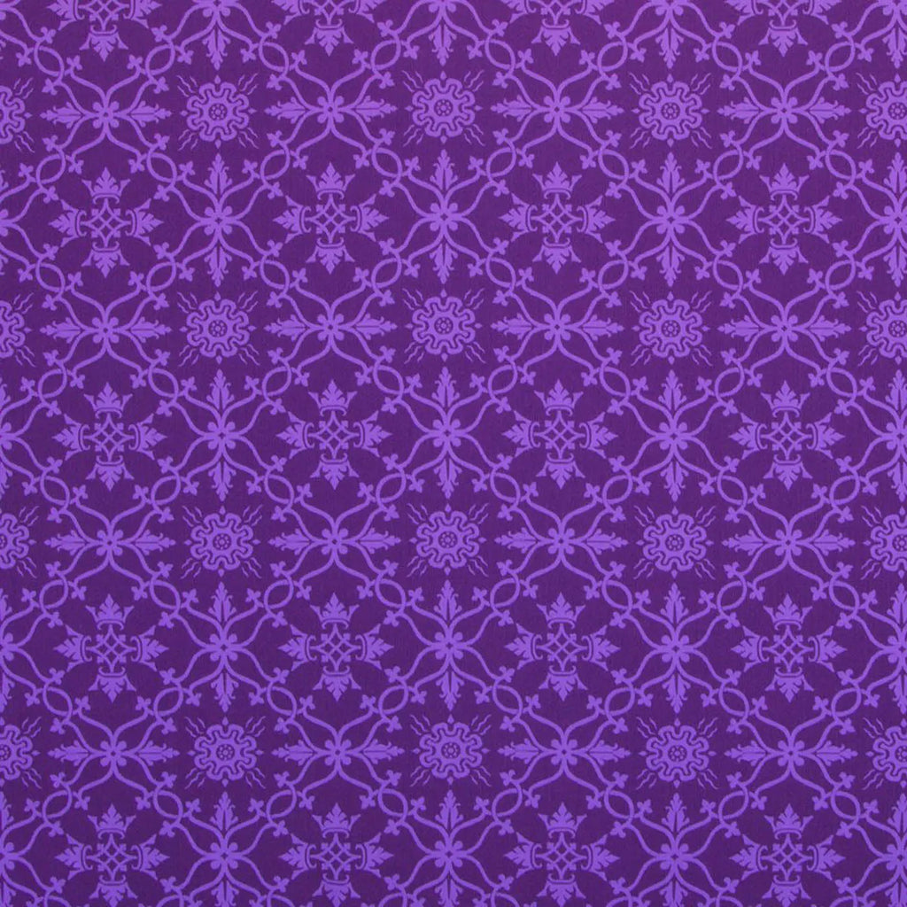 Violet Pugin Geo Cross Brocade Damask Jacquard Jacketing