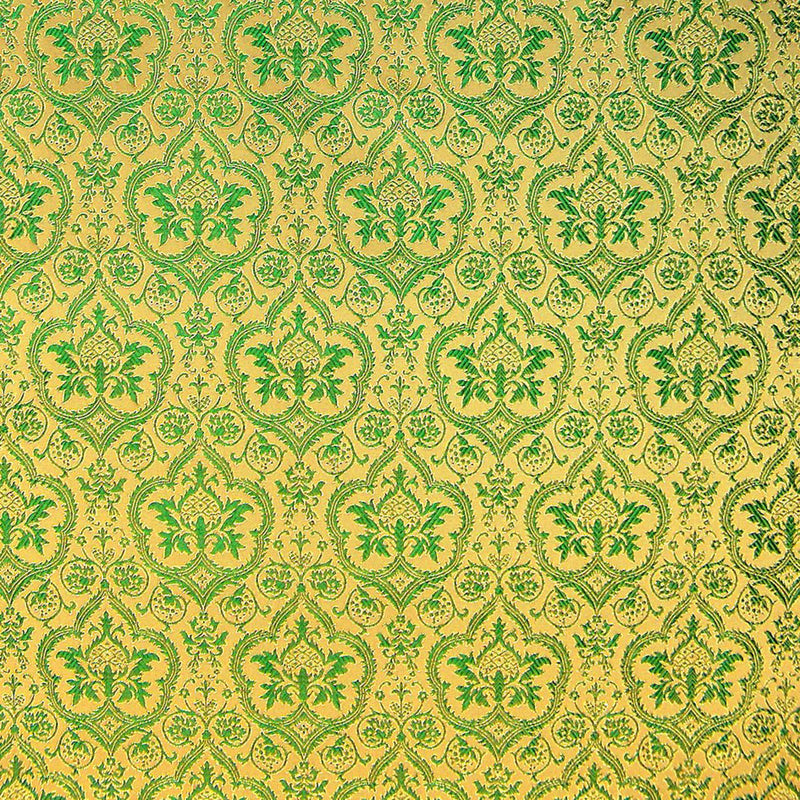 Green and Gold 15th Century Florentine Design Brocade Jacketing